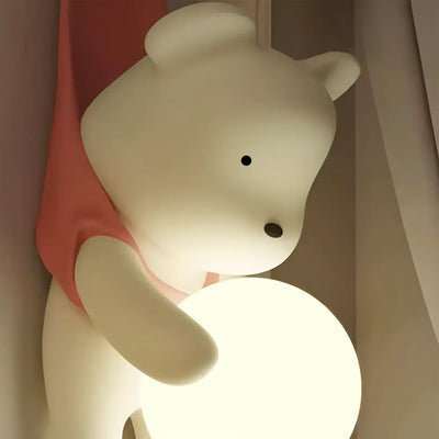 Blush Bear Wall Light