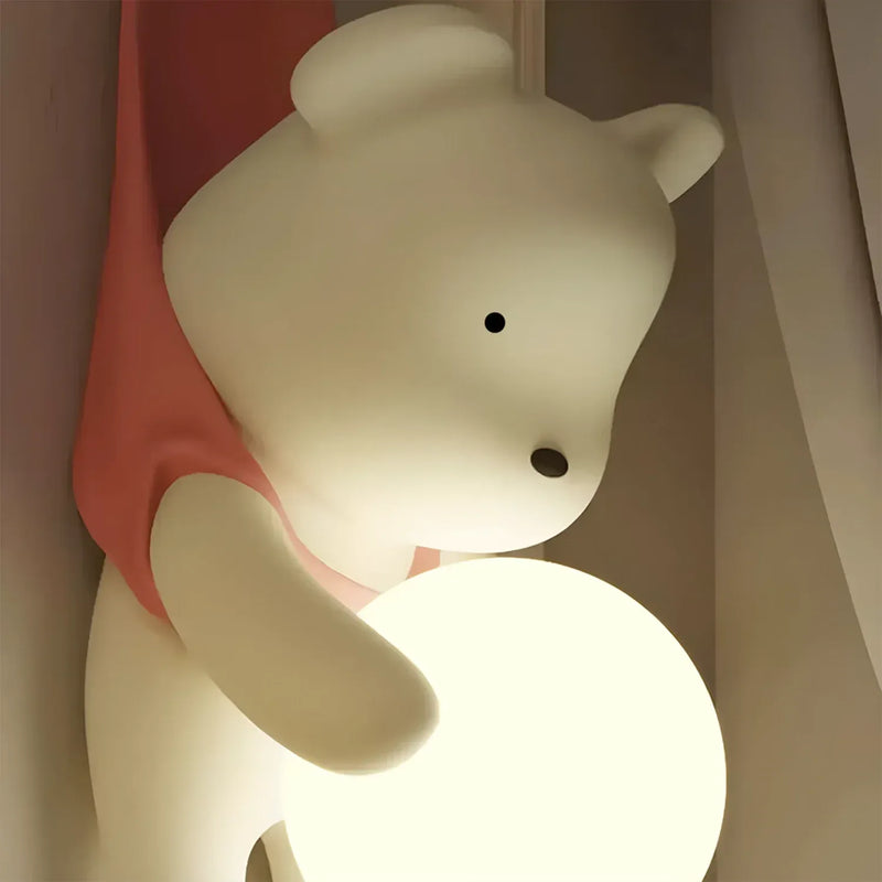 Blush Bear Wall Light