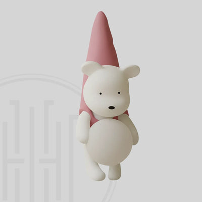 Blush Bear Wall Light