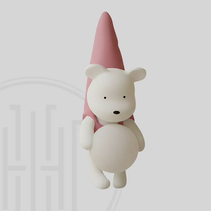 Blush Bear Wall Light