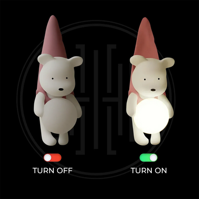 Blush Bear Wall Light