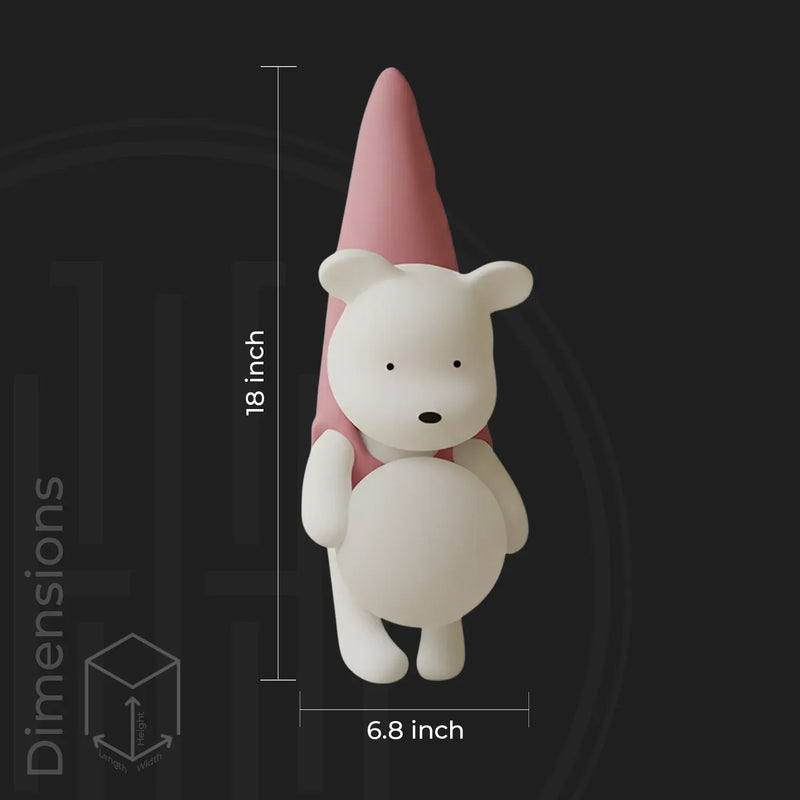 Blush Bear Wall Light