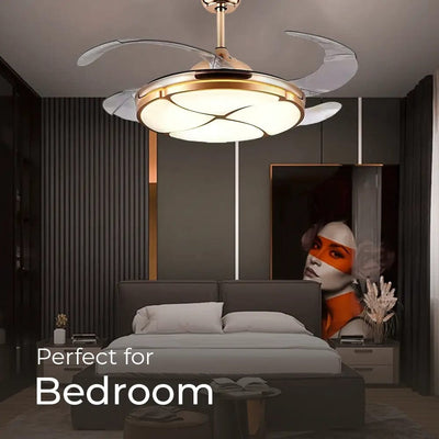 Invisible Chandelier Ceiling Fan with Remote Control