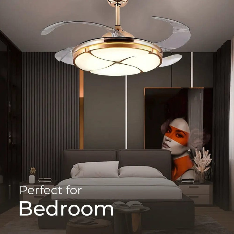 Invisible Chandelier Ceiling Fan with Remote Control