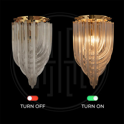 Velora Glass Wall Light