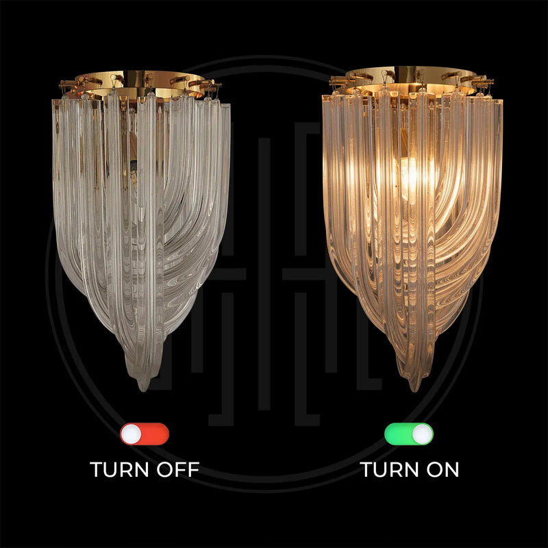 Velora Glass Wall Light
