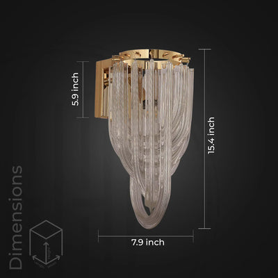 Velora Glass Wall Light
