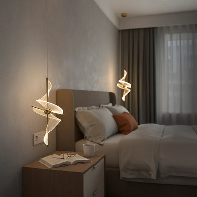 Twin Spiral Luxe Hanging Light