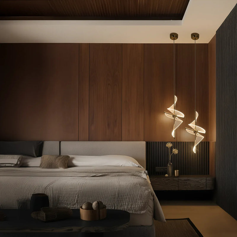 Twin Spiral Luxe Hanging Light