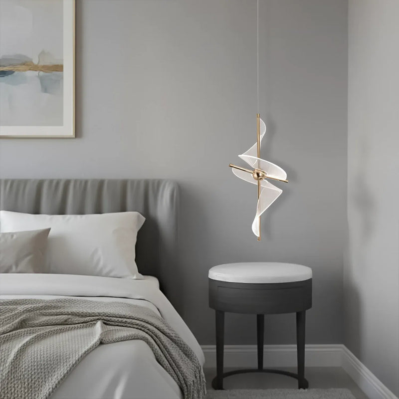 Twin Spiral Luxe Hanging Light