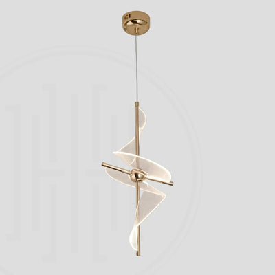 Twin Spiral Luxe Hanging Light