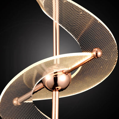 Twin Spiral Luxe Hanging Light