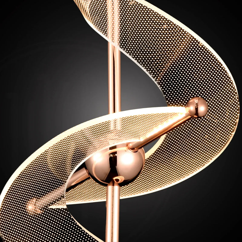 Twin Spiral Luxe Hanging Light