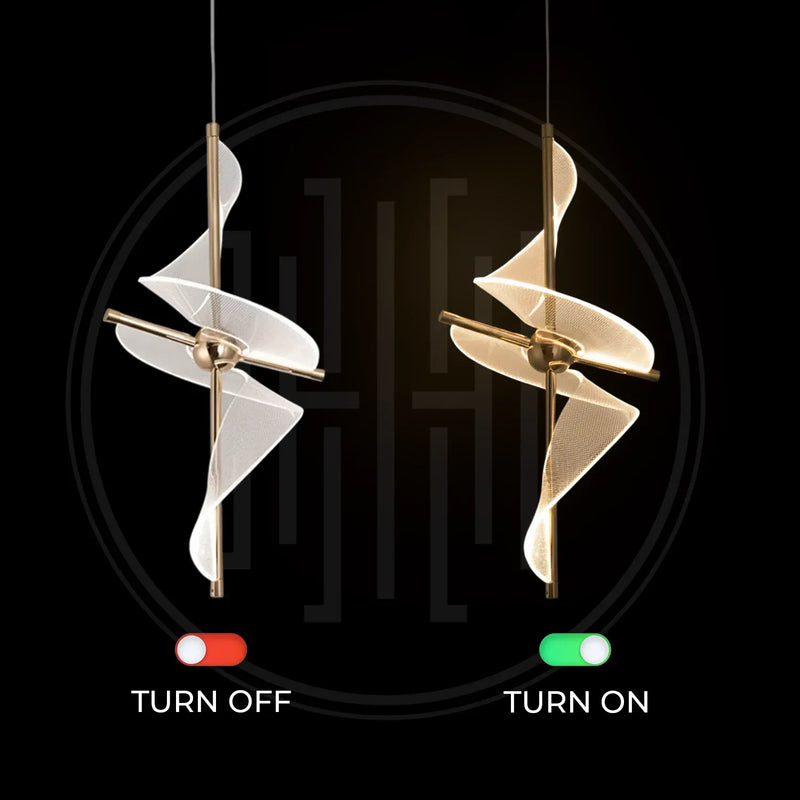 Twin Spiral Luxe Hanging Light