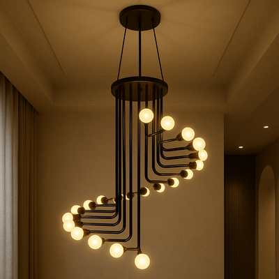 Eclipse Spiral Chandelier