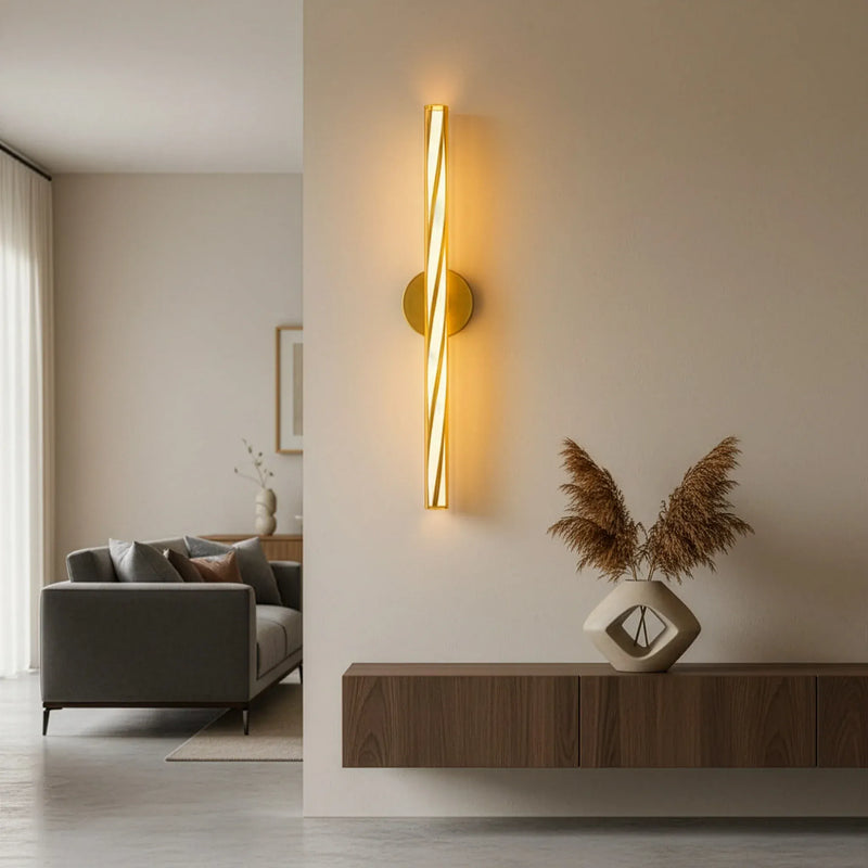 VertiTwist LED Wall Light – Modern Twisted Accent Wall Light | Premium ...