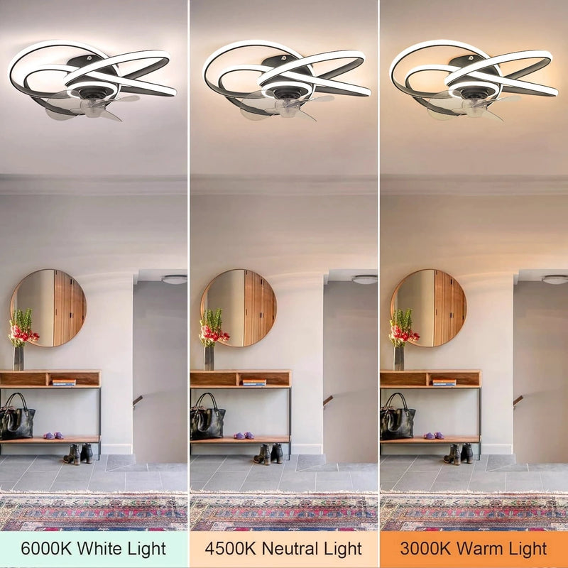 Nezha Twist Ceiling Fan with Remote Control