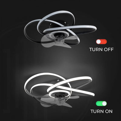 Nezha Twist Ceiling Fan with Remote Control