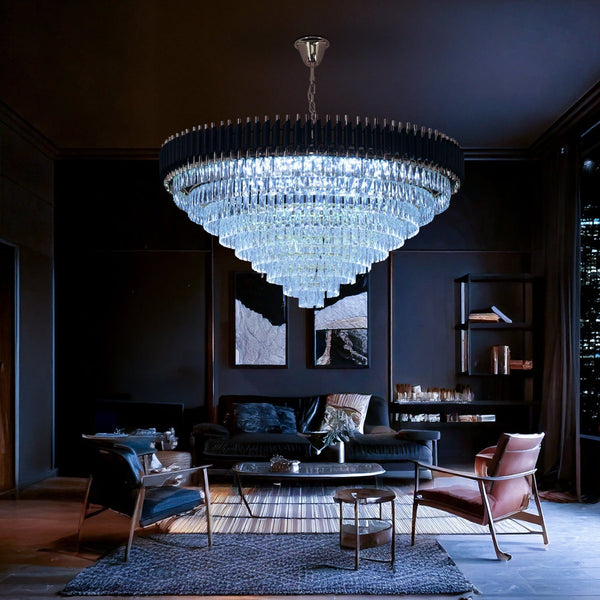 Black Mamba Round Chandelier - Alexa Enabled