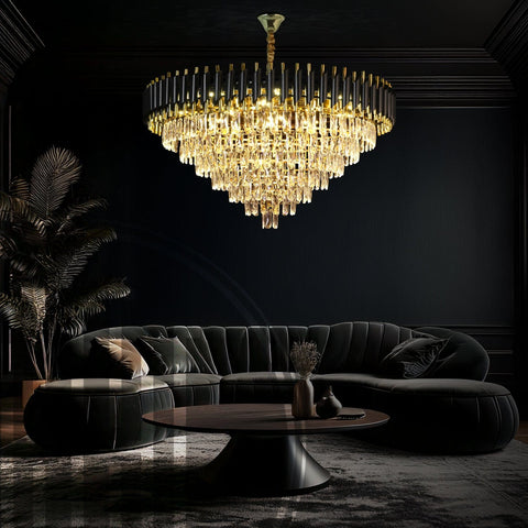 Black Mamba Round Chandelier - Alexa Enabled