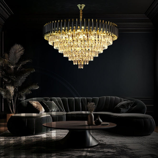 Black Mamba Round Chandelier - Alexa Enabled