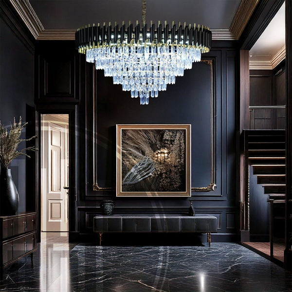 Black Mamba Round Chandelier - Alexa Enabled