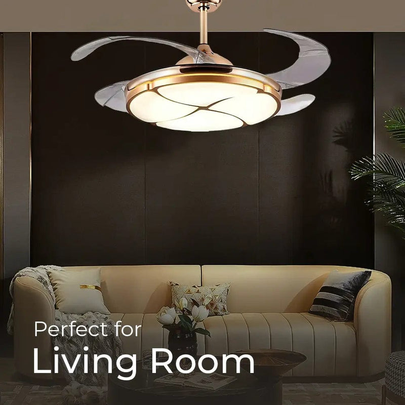 Invisible Chandelier Ceiling Fan with Remote Control