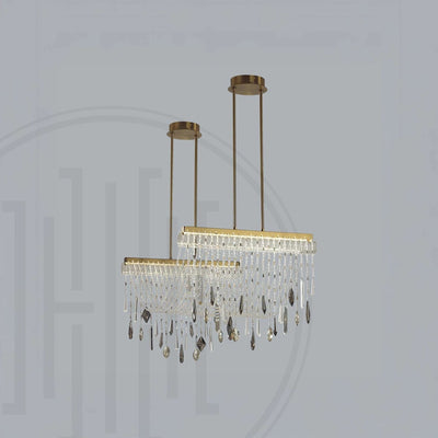 Crystal Draper Chandelier