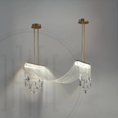 Crystal Draper Chandelier