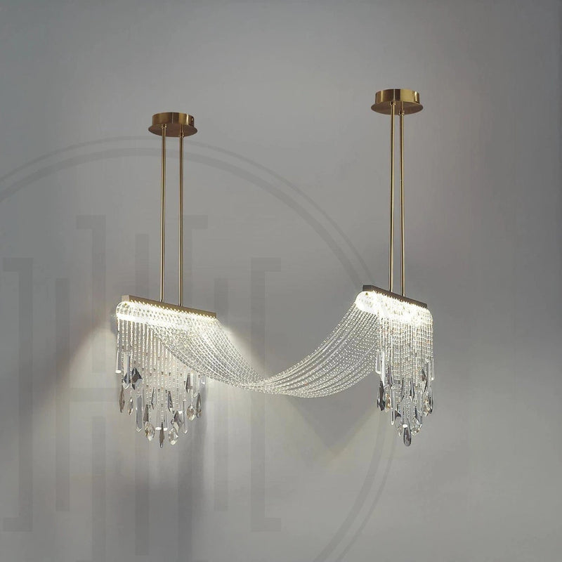 Crystal Draper Chandelier