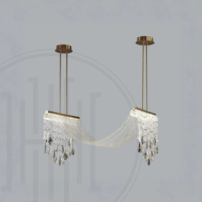 Crystal Draper Chandelier