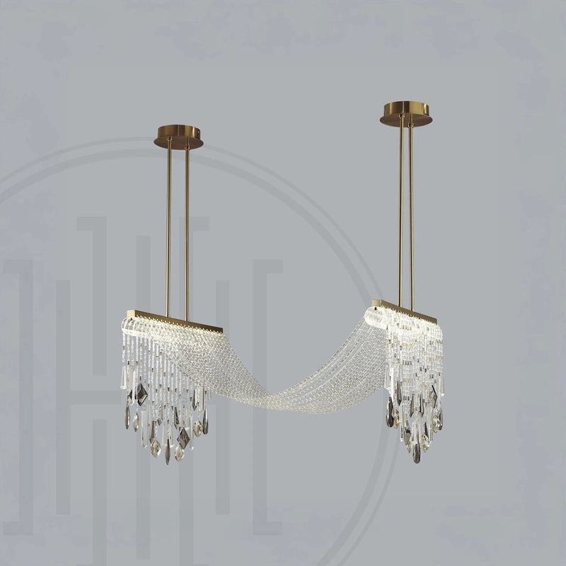 Crystal Draper Chandelier