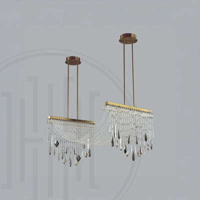 Crystal Draper Chandelier