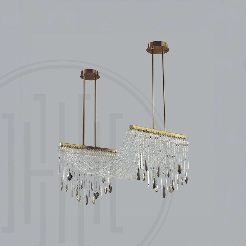 Crystal Draper Chandelier