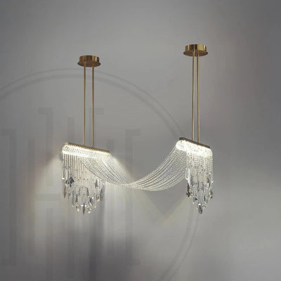 Crystal Draper Chandelier