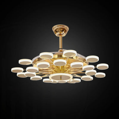 Cosmo Ring Chandelier Fan with Remote Control