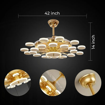 Cosmo Ring Chandelier Fan with Remote Control