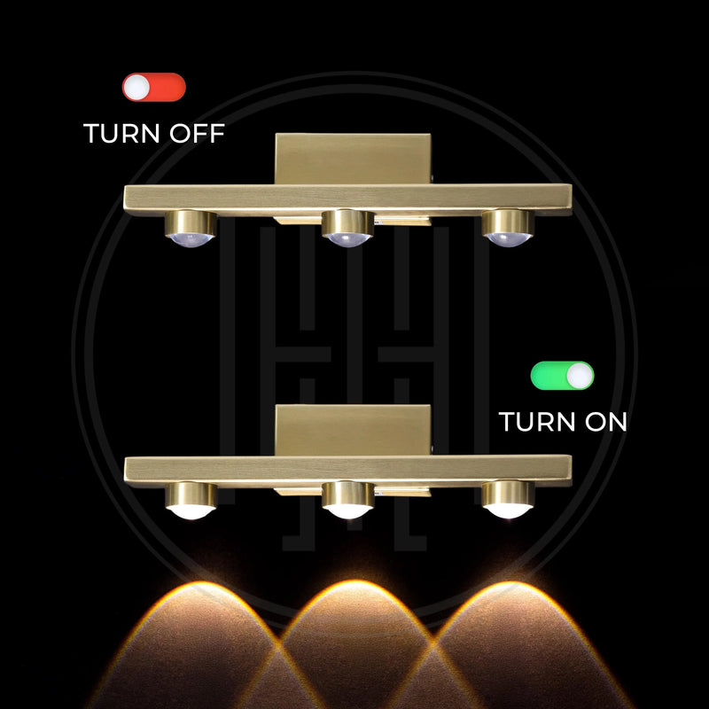 Golden Horizon Wall Mirror Light (Picture Light)