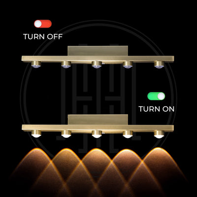 Golden Horizon Wall Mirror Light (Picture Light)
