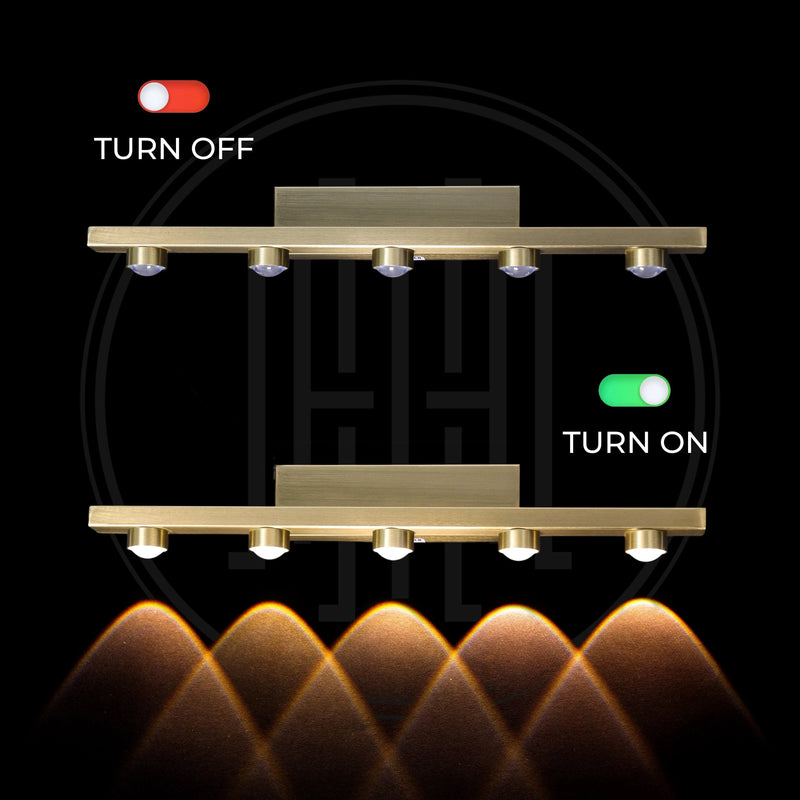 Golden Horizon Wall Mirror Light (Picture Light)