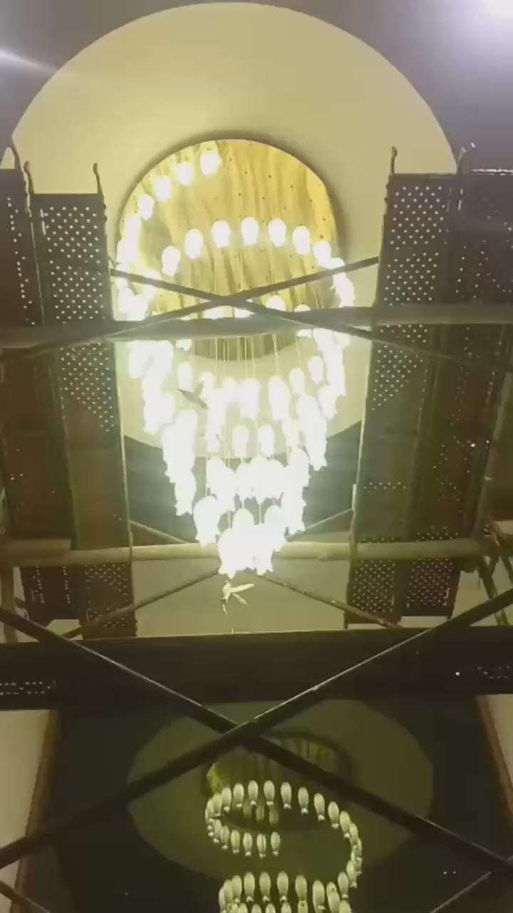 Parakeet Petals Chandelier