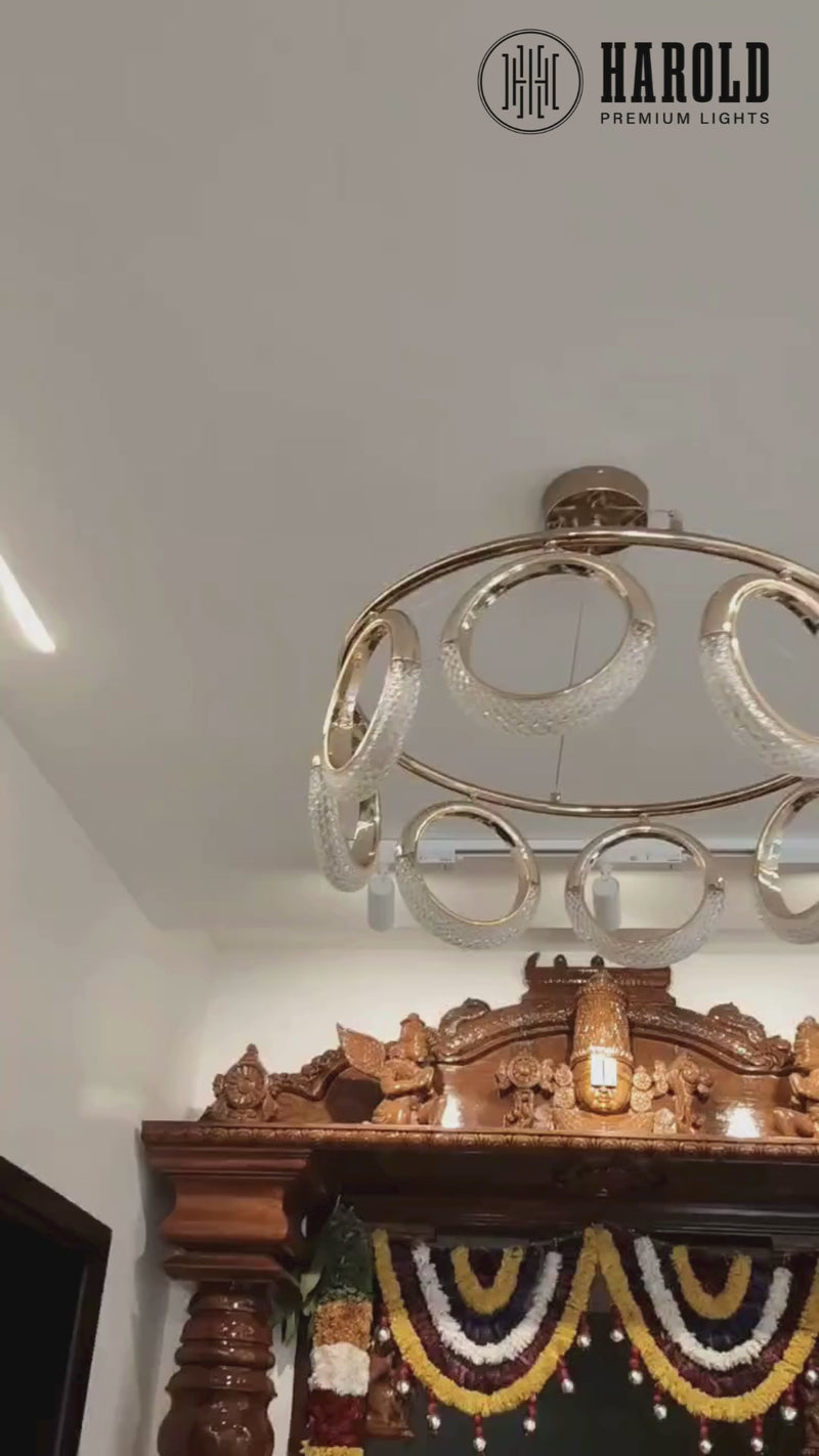 Half Moon Crown Chandelier