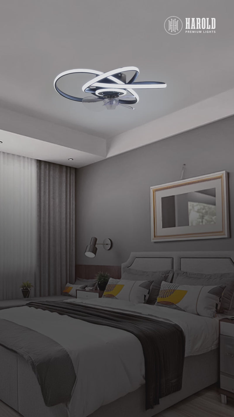 Nezha Twist Ceiling Fan with Remote Control