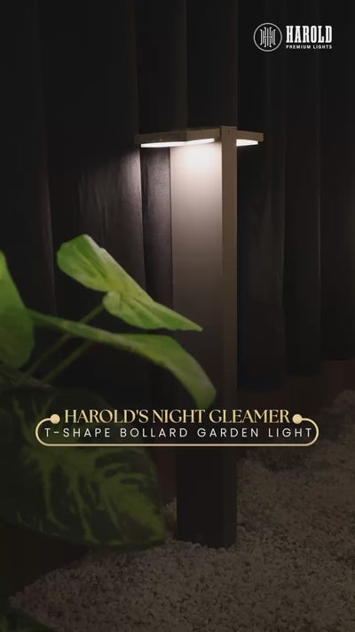 Harold's Night Gleamer T-Shape Bollard Garden Light