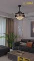 Black Mamba Chandelier Ceiling Fan with Remote Control