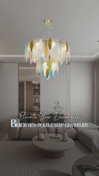 Beach View Double Step Chandelier