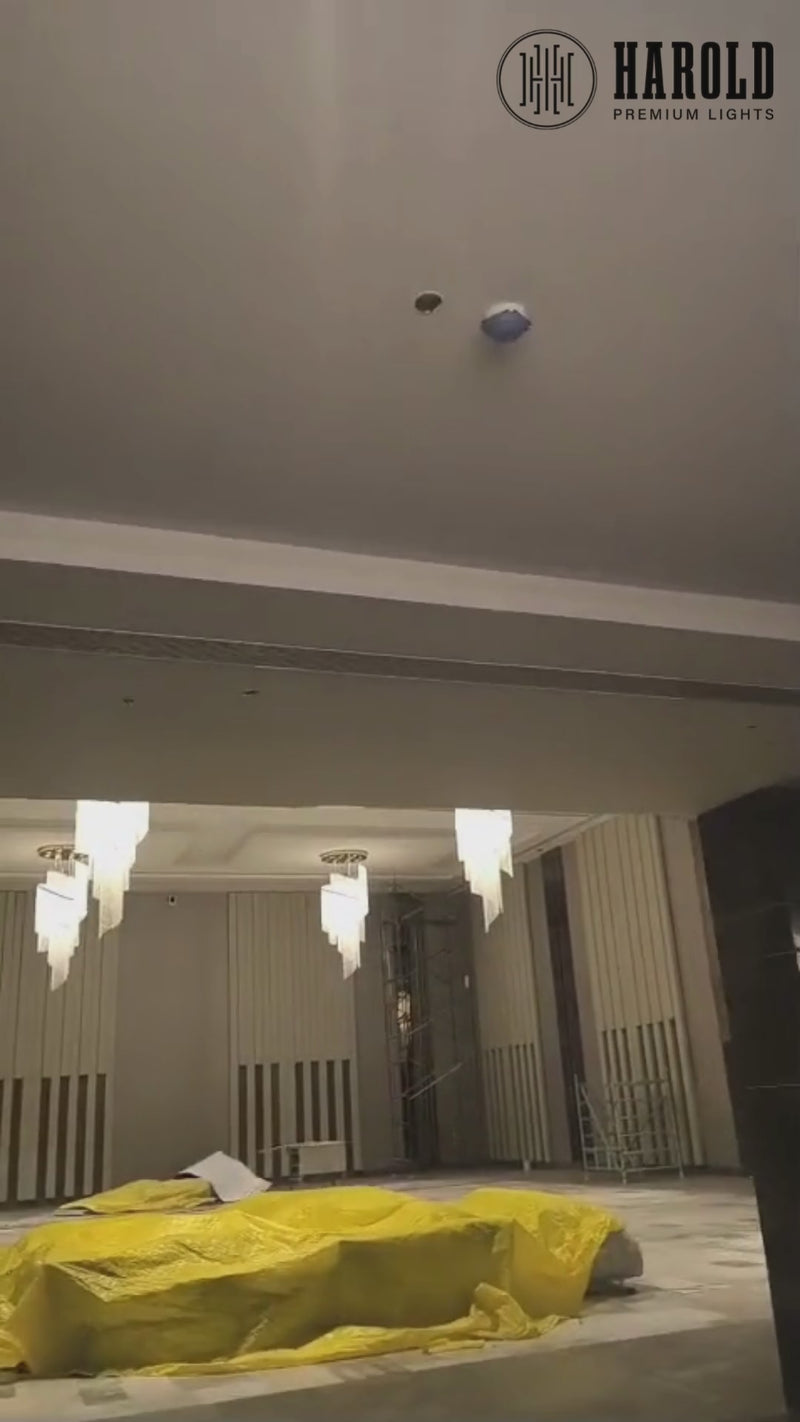 Luxuriosa Long Crystal Chandelier