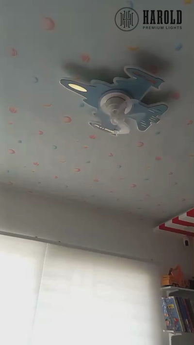 Skysail Kid's Room Chandelier Ceiling Fan with Remote Control