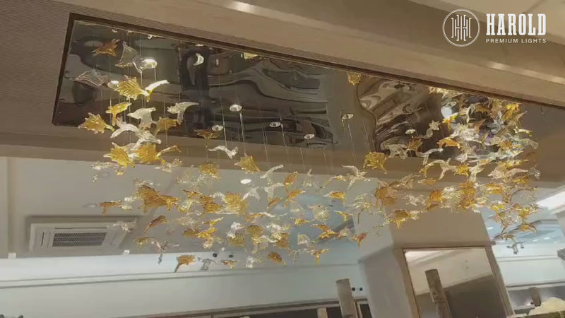 Autumn Leaves Chandelier