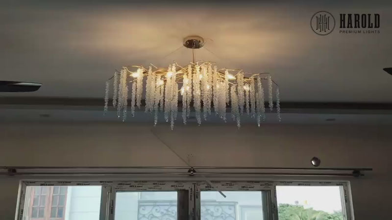 Golden Ivy Chandelier